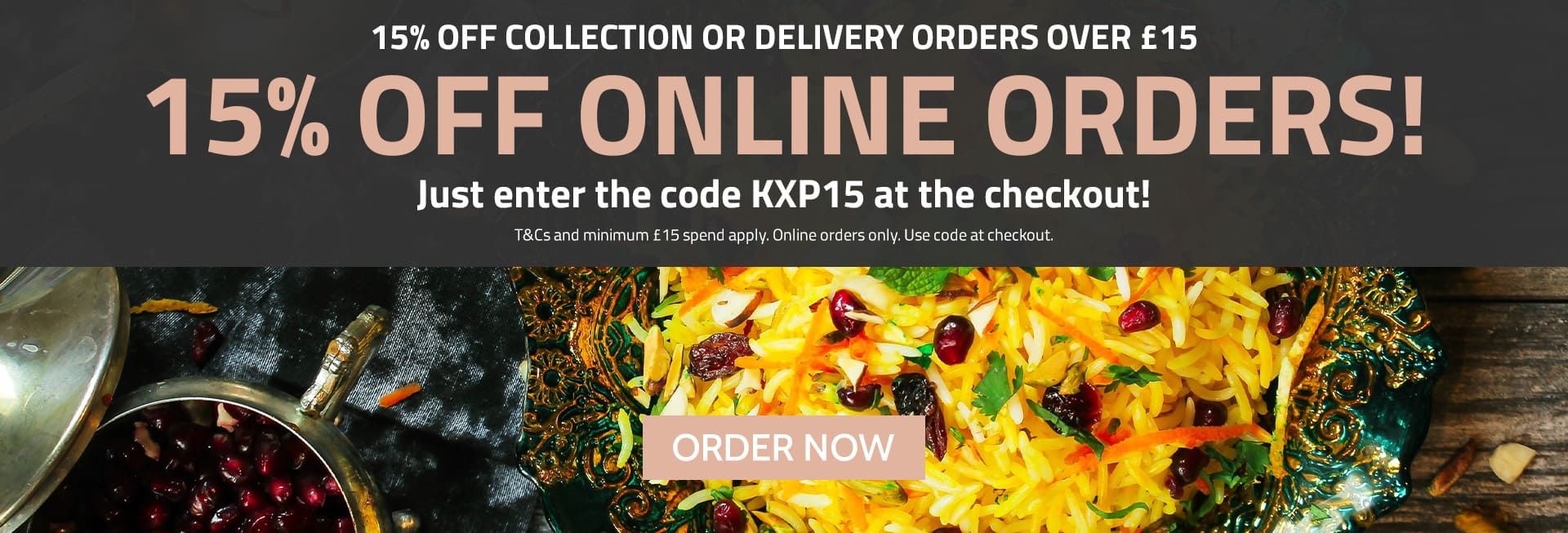 15% discount online with Kish Express